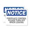 Signmission Fireplace Control Please Turn Off When Leaving OSHA Notice Sign, Plastic, 10in W x 7in L, 2PK OS-2PACK-NS-P-710-L-12715 - alternate 1